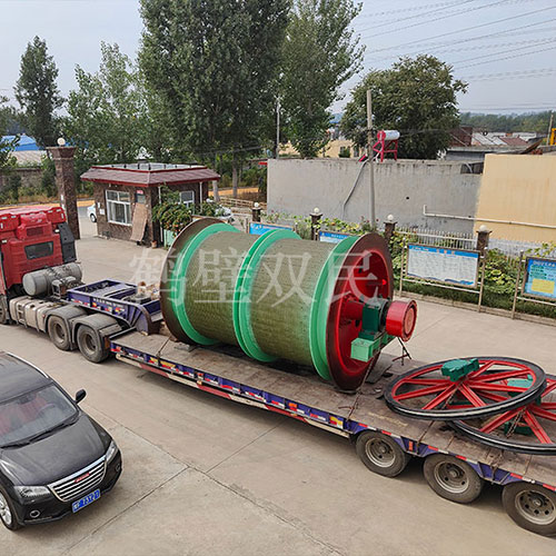 雙筒2.5米單繩纏繞式礦井提升機發(fā)貨！